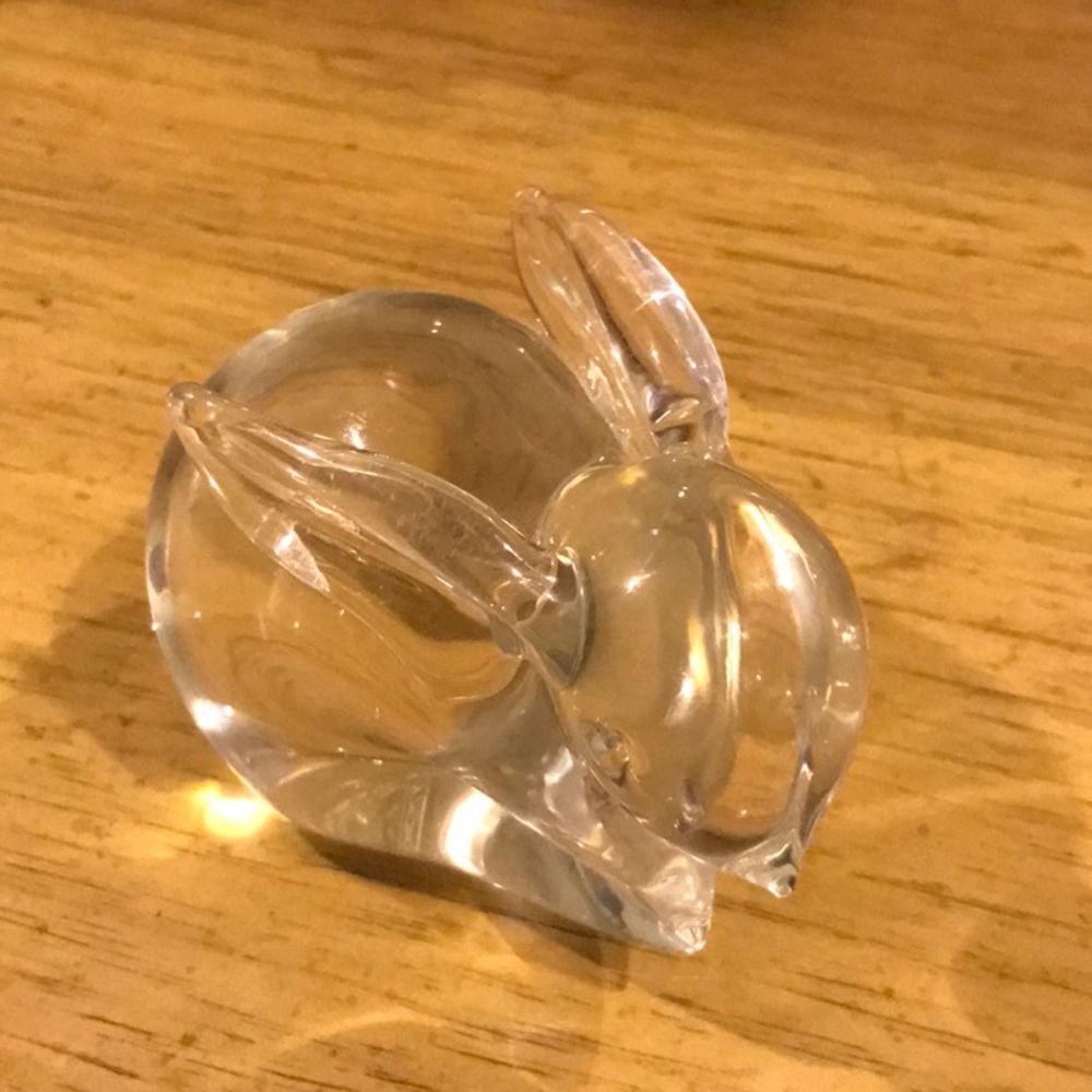 Balos Mouth Blown Glass Rabbit (EUC)